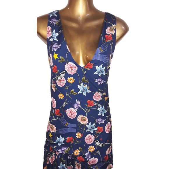 Borgo De Nor Sz 10 THE LOLA Floral Luxe Brand Midi Dress - Picture 4 of 12